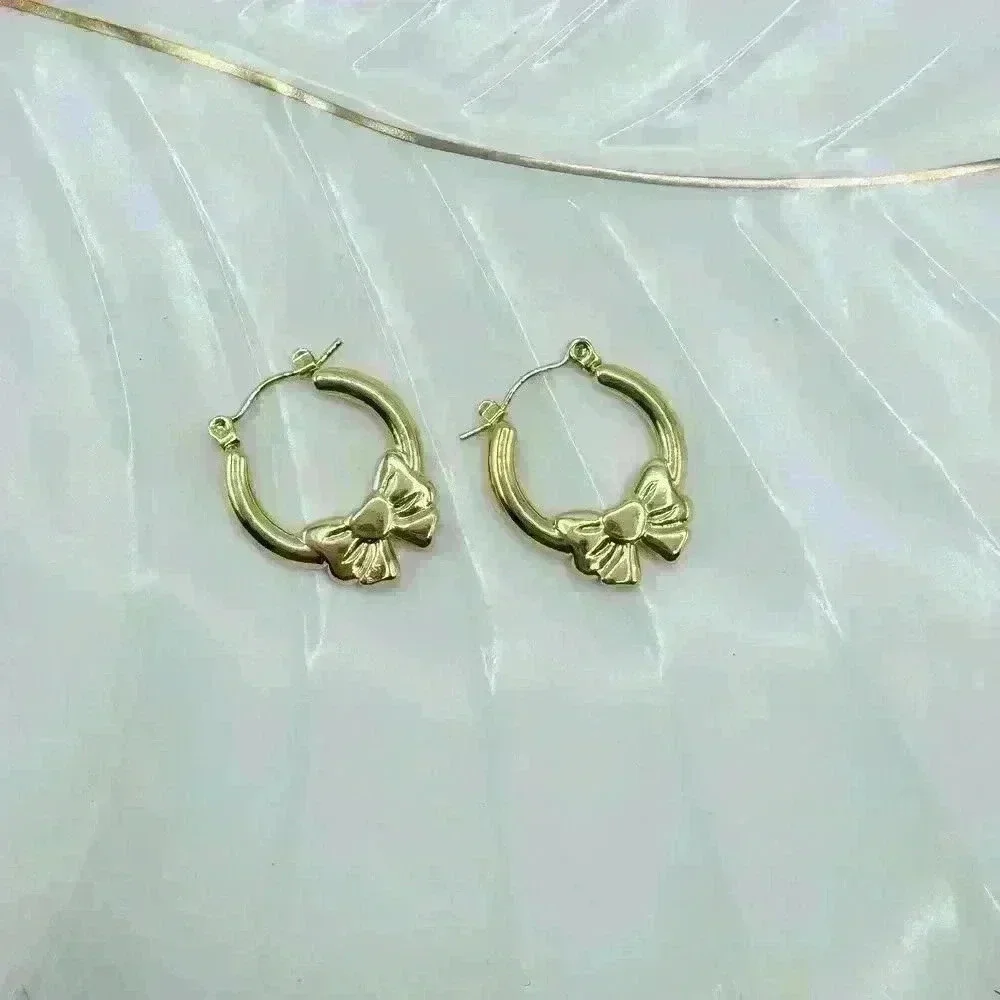 Carmen Bow Hoop Earrings